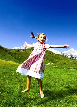 Child in the Alps